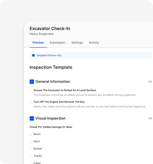 Standardized condition reports