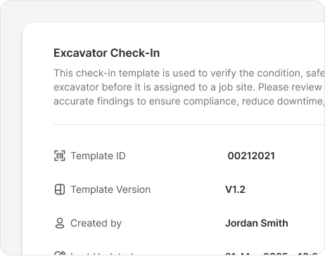 Version-controlled templates