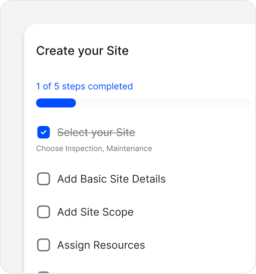 Guided site workflows