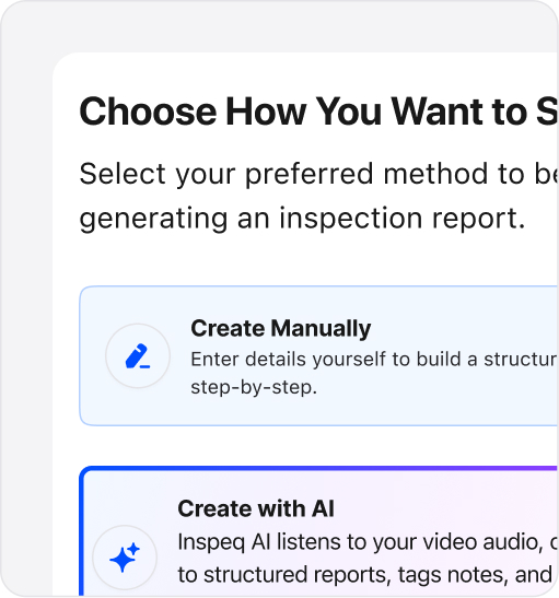 Voice-controlled inspections